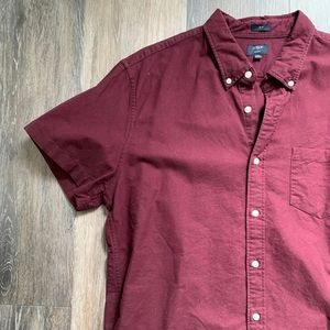 J. Crew Short Sleeve Button Up XL